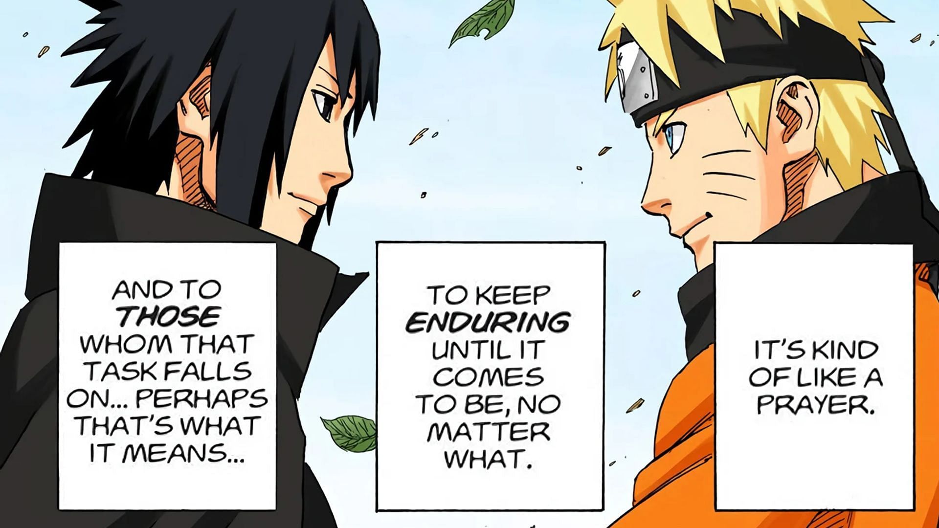 The meaning of being a shinobi in the series (Image via Shueisha)